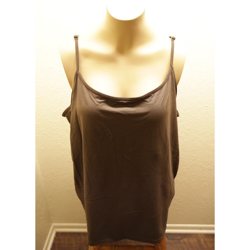 Lane Bryant Womens Brown Cami Tank Top Stretch Adjustable Straps 22/24 Plus